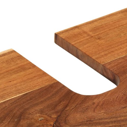  2 részes tömör akácfa fürdőszobai bútorszett