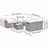  3 részes világosszürke polyrattan kerti ülőgarnitúra párnával