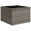  10 részes szürke polyrattan kerti ülőgarnitúra párnákkal