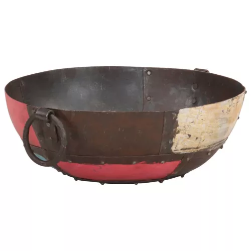  színes rusztikus vas tűztál Ø 40 cm