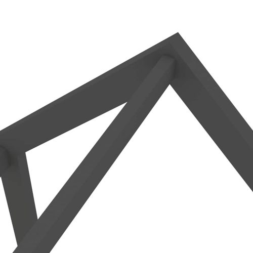  fiókos sötétszürke tömör fenyőfa gyerekágykeret 90 x 200 cm