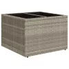  9 részes világosszürke polyrattan kerti ülőgarnitúra párnával