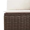  7 részes barna polyrattan kerti ülőgarnitúra párnákkal