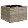  8 részes világosszürke polyrattan kerti ülőgarnitúra párnával