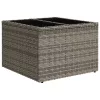  8 részes világosszürke polyrattan kerti ülőgarnitúra párnával