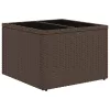  8 részes barna polyrattan kerti ülőgarnitúra párnákkal
