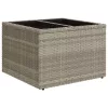  11 részes világosszürke polyrattan kerti ülőgarnitúra párnákkal