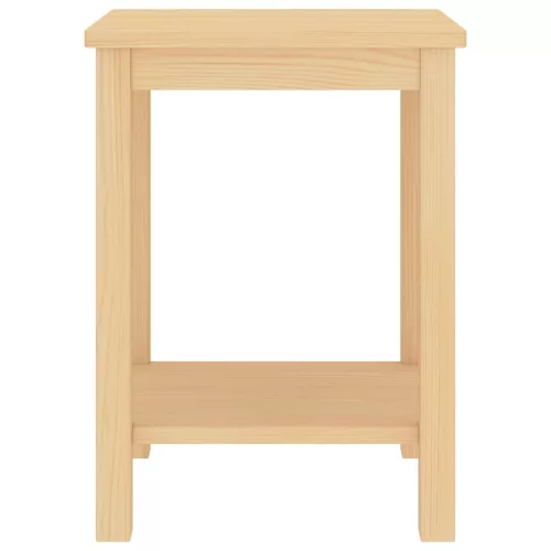  világos fa színű tömör fenyőfa éjjeliszekrény 35 x 30 x 47 cm