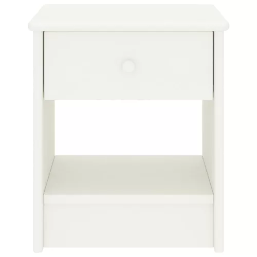  fehér tömör fenyőfa éjjeliszekrény 35 x 30 x 40 cm