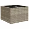  5 részes világosszürke polyrattan kerti ülőgarnitúra párnákkal