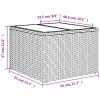  6 részes barna polyrattan kerti ülőgarnitúra párnával