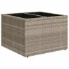  8 részes világosszürke polyrattan kerti ülőgarnitúra párnával