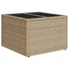  8 részes bézs polyrattan kerti ülőgarnitúra párnával