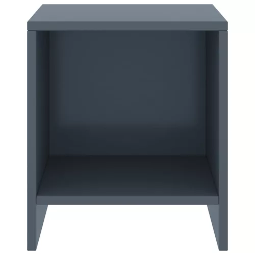  2 db világosszürke tömör fenyőfa éjjeliszekrény 35 x 30 x 40 cm