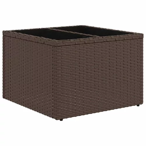  6 részes barna polyrattan kerti ülőgarnitúra párnával