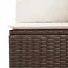  6 részes barna polyrattan kerti ülőgarnitúra párnával