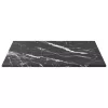  fekete edzett üveg asztallap márványdizájnnal 30 x 30 cm 6 mm