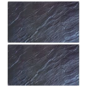   2 db edzett üveg vágódeszka természetes kő mintával