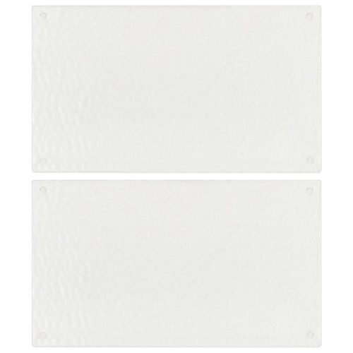   2 db edzett üveg vágódeszka áttetsző buborékos mintával