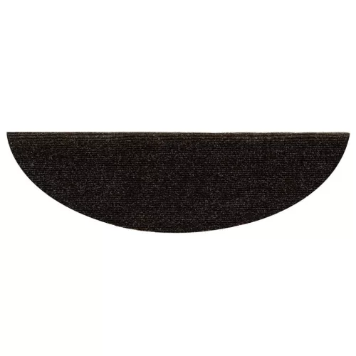  15 db öntapadós lépcsőszőnyeg 56 x 17 x 3 cm sötétbarna félkör alakú