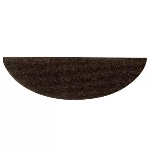  15 db öntapadós lépcsőszőnyeg 56 x 17 x 3 cm barna félkör alakú