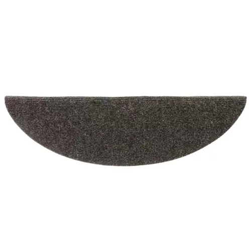  15 db öntapadós lépcsőszőnyeg 56 x 17 x 3 cm antracit félkör alakú