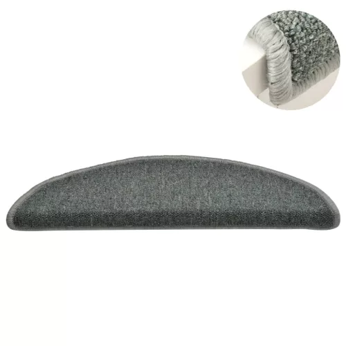  15 db sötétzöld lépcsőszőnyeg 56 x 17 x 3 cm