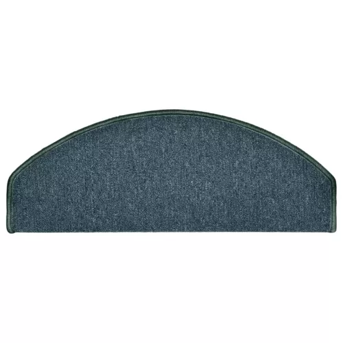  15 db sötétzöld, félkör alakú, nagy lépcsőszőnyeg 65 x 24 x 4 cm