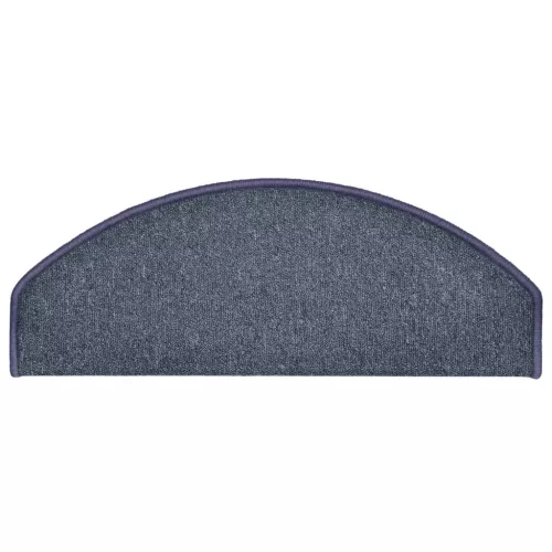  15 db sötétszürke és kék lépcsőszőnyeg 65 x 24 x 4 cm