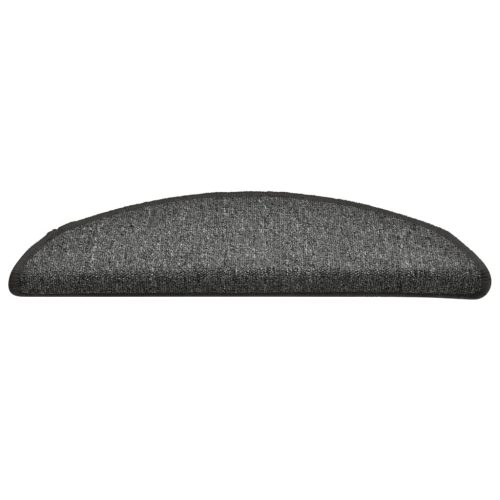  15 db sötétszürke lépcsőszőnyeg 56 x 17 x 3 cm