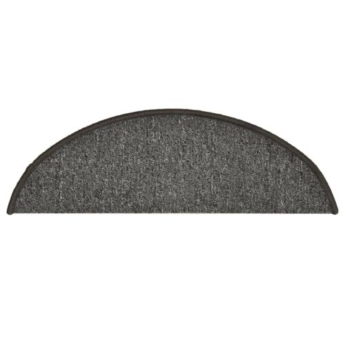  15 db sötétszürke lépcsőszőnyeg 56 x 17 x 3 cm
