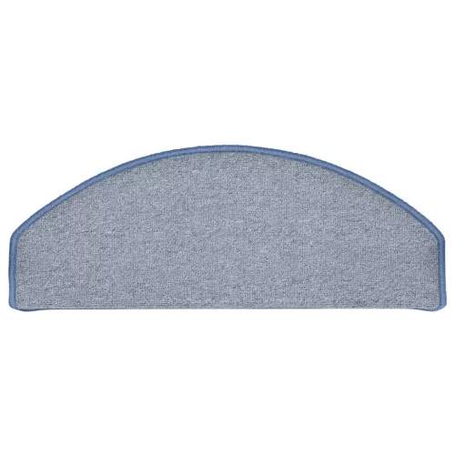  15 db világosszürke és kék lépcsőszőnyeg 65 x 24 x 4 cm