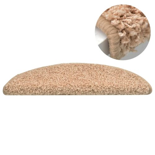  15 db aranyszínű lépcsőszőnyeg 56 x 17 x 3 cm