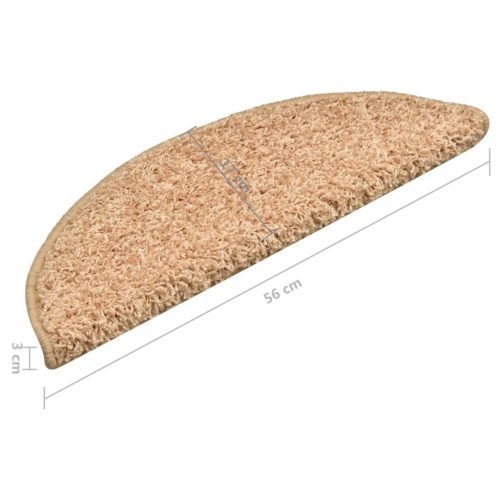  15 db aranyszínű lépcsőszőnyeg 56 x 17 x 3 cm