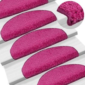  15 db rózsaszín lépcsőszőnyeg 65 x 21 x 4 cm