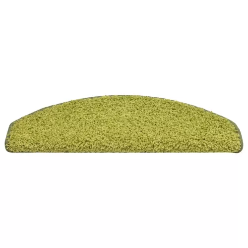  15 db zöld lépcsőszőnyeg 65 x 21 x 4 cm