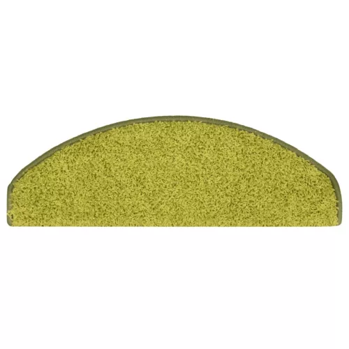  15 db zöld lépcsőszőnyeg 65 x 21 x 4 cm