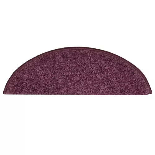  15 db sötétlila lépcsőszőnyeg 56 x 17 x 3 cm