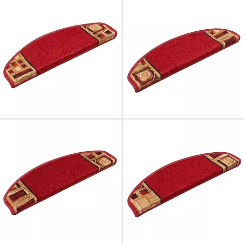  15 db piros öntapadó lépcsőszőnyeg 65 x 21 x 4 cm