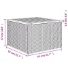  4 részes fekete polyrattan kerti ülőgarnitúra párnákkal