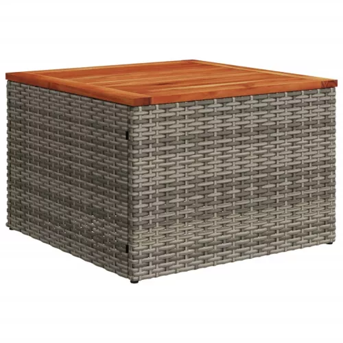  5 részes szürke polyrattan kerti ülőgarnitúra párnákkal