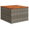  9 részes szürke polyrattan kerti ülőgarnitúra párnákkal