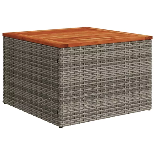  6 részes szürke polyrattan kerti ülőgarnitúra párnákkal