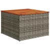  9 részes szürke polyrattan kerti ülőgarnitúra párnákkal
