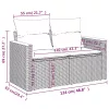  11 részes fekete polyrattan kerti ülőgarnitúra párnákkal
