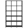  15 rekeszes fekete szövet polc 103 x 30 x 175,5 cm