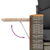  4 részes szürke polyrattan kerti ülőgarnitúra párnákkal