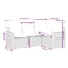  4 részes szürke polyrattan kerti ülőgarnitúra párnákkal