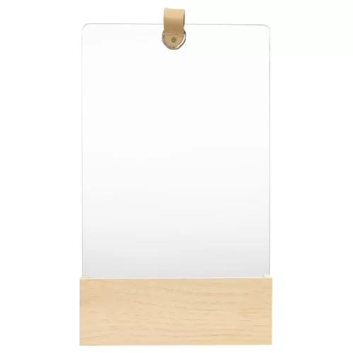  tömör fenyőfa fali tükör 23 x 39,5 cm