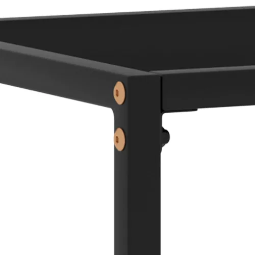  fekete edzett üveg tálalóasztal 80 x 35 x 75 cm